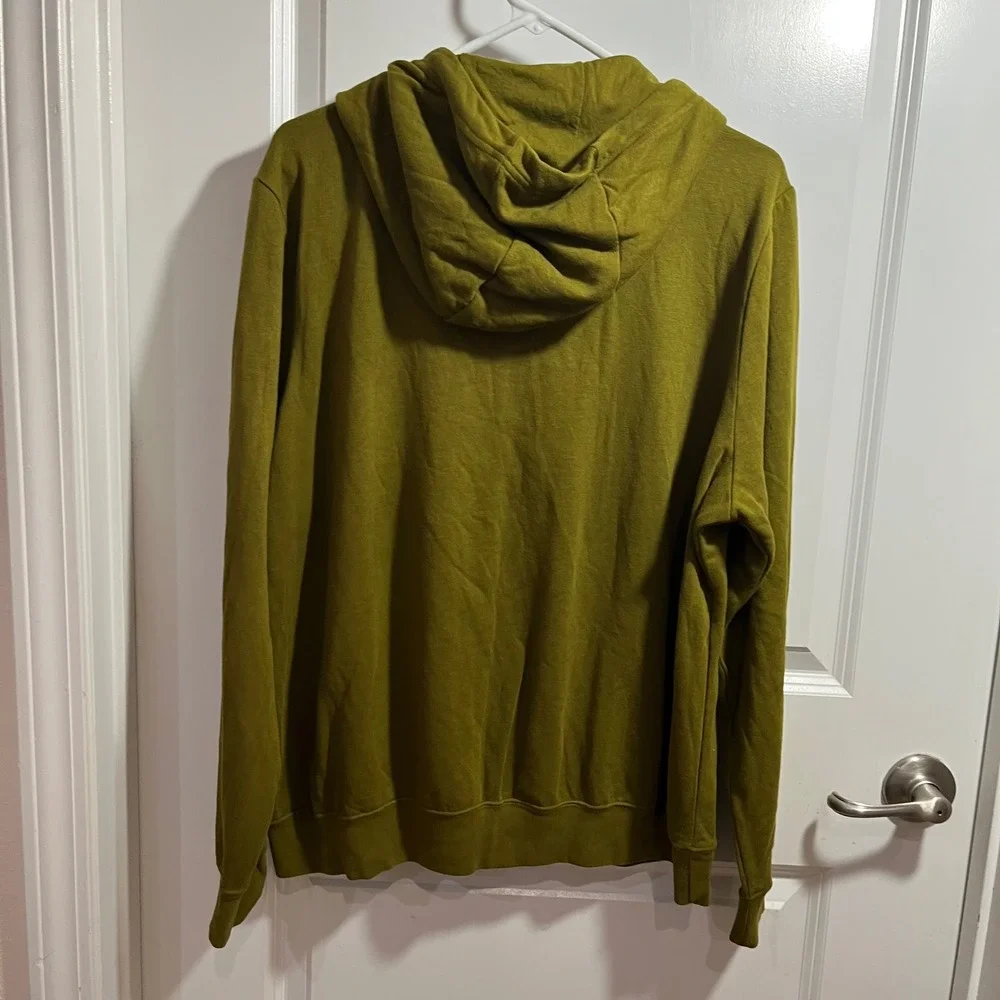 Nike Sportswear Club Fleece Funnel Neck Hoodie Olive Green Mens XL Sweatshirt